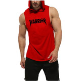 Playera Deportiva Capucha Warrior Black Rock 