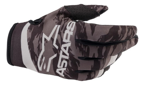 Guantes Para Motocross Radar Ngo/grs Color Negro Talla S