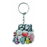 Llavero Bt21 Bts Avatares Keychain Kpop Madera Army Jung V