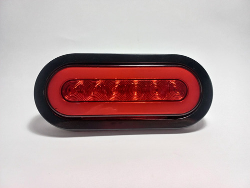 Foco Ovalado Led Rojo Bi-volts Tipo Halo