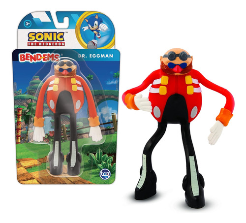 Figura Dr. Eggman 13 Cm Flexible - Sonic The Hedgehog