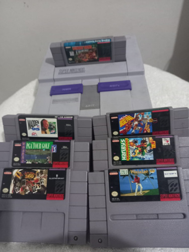 Super Nintendo Snes Original + 2 Control + 6 Juegos Original