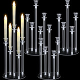 Candelabro Acrílico De 5 Brazos Para Decoración