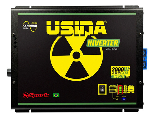 Inversor De Tensão Senoidal Usina Inverter 2000w 12v 120v