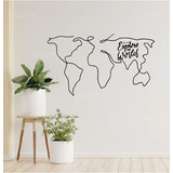 Vinil Decorativo Mapa Explore The World Pegatina De Pared 