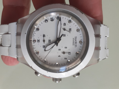 Reloj Swatch Irony Diaphane Chrono Swissmade Pila Nueva