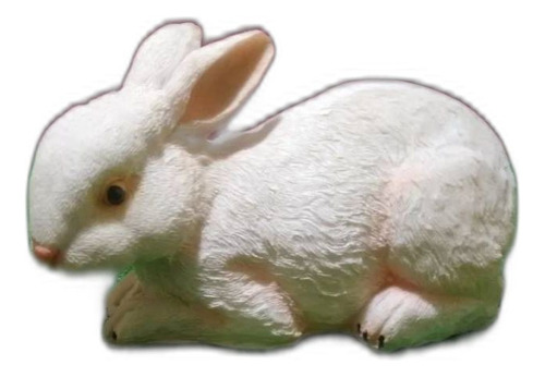 Conejo, Figura De Resina, 13 X 23 X 10cm