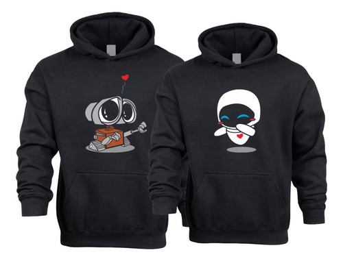 Sudadera Wall-e Eva Parejas Novios Duo 2 Piezas