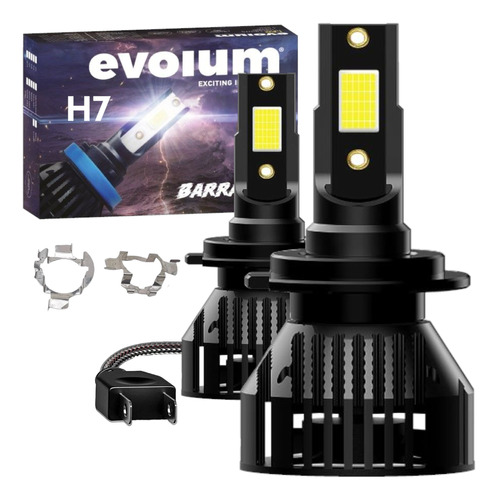 Focos Led H7 Jetta Clásico A6 Mk6 Vento 11,000 Lm Adaptador