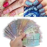 Pack 144 Plantillas Para Uñas Sticker Nails Art Manicura 