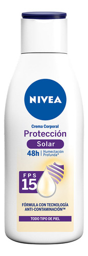 Nivea Crema Body Uv Protección Anticontaminacion Frasco 220 