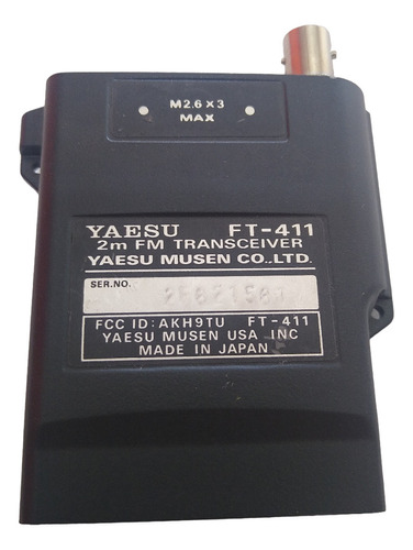 Gabinete Posterior Yaesu Ft411 Con Conector Antena