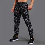 Calças De Corrida Camufladas Masculinas, Leggings Esportivas