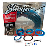 Kit De Cables Para Potencia 4 G Stinger Ssk4anl 1000w 