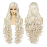 13*3 Pelucas Lace Front Largas Mujer Rubio Platino