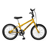 Bicicleta  Bmx Freestyle Infantil Ello Bike Energy Aro 20 Freios V-brakes Cor Amarelo/preto Com Descanso Lateral