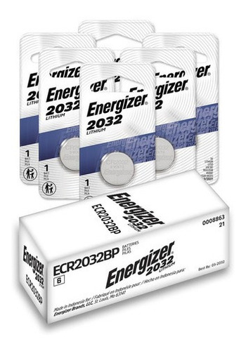 Pila Boton Energizer 2032 Litio Blister 6 Unidades