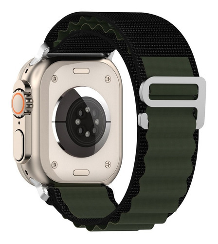Correa De Nylon Tipo Aplino Compatible Con Apple Watch