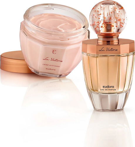 La Victorie Eudora Perfume 75ml E Creme Hidratante 250g - Feminino, Amadeirado Chypre