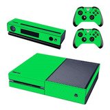 Skin Personalizado Para Xbox One Sim.fibra Carb.verde (047)