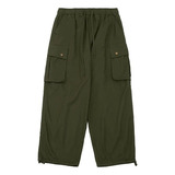 Pantalón Cargo Unisex Con Solapa Y Cordón Para Paracaídas