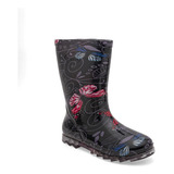 Bota Lluvia Mujer Pinet Pulgarcita Med Negro Mt. 120-928