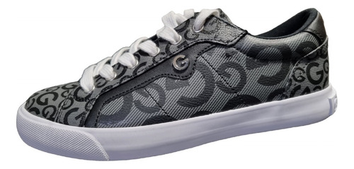 Tenis Color Negro Monograma Original Guess