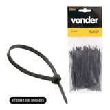 Abraçadeira De Nylon 100 X 2,5 Mm Kit 1.000 Unidades Vonder Cor Preto