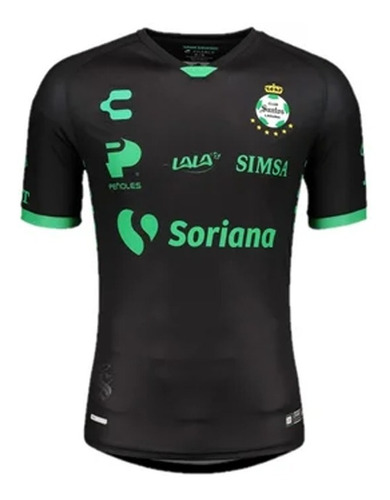 Playera Jersey Club Santos Laguna, Negra 5018692..0 Hombre