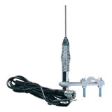 Antena Am/fm De 28.0 In, Acero Inoxidable Con Resorte, Gris