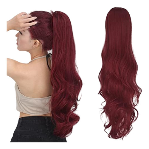 Pony Tail Extension Cola De Caballo Rojo Intenso Ht39