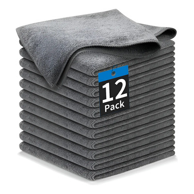 Trapo Paño De Microfibra Multiusos 40x40 Cm Paquete 12 Pzs