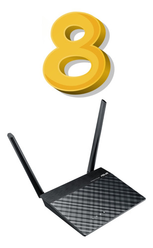 Kit 8 Router Asus Rt-n300 Inalambrico Wisp Repetidor Access