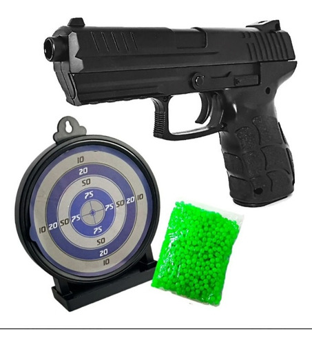 Pistola Airsoft Blanco Gel Balines Resorte Vigor 