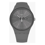 Relojes Swatch Reloj Grey Rails Para Hombre Pulsera Color De La Malla Gris Color Del Bisel Gris Color Del Fondo Gris