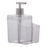 Dispenser Com Porta Esponja E Detergente Sabonete Pia 570ml