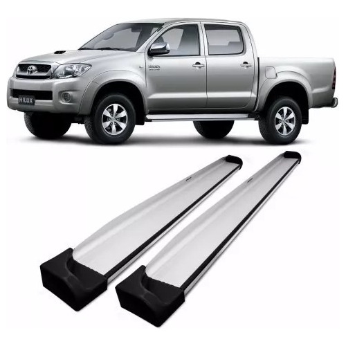 Estribos Originales Planos Aluminio Toyota Hilux Hasta 2016