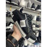 Tenis D G Italy Unisex Negra Suela Blanca Envio Gratis