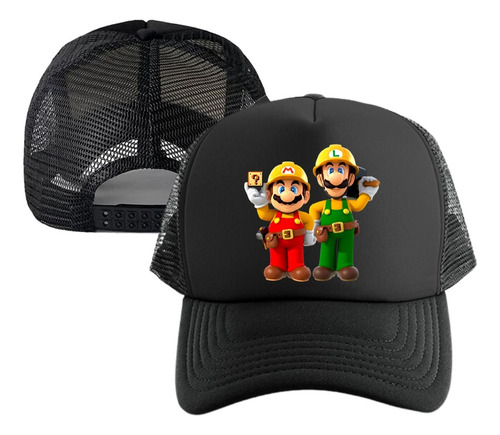 Gorr  Mario Bros Luigi Cachucha Malla Adulto-niño