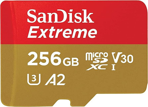 Cartão Memória Micro Sd Sandisk 256gb Extreme V30 A2 4k 190m