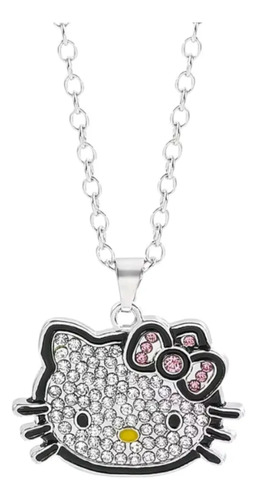 Collar Joyería Hello Kitty Moda Kawaii Aesthetic Sanrio Kuro
