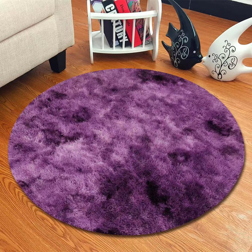 Alfombra Redonda Para Tu Living O Dormitorio Peluda De 150cm