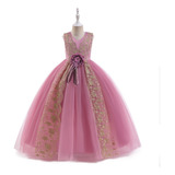 Elegante Vestido De Princesa, Vestido De Banquete Para Niñas