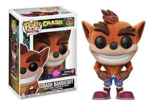 Crash Bandicoot  273 Funko Pop Exclusivo De Gamestop Flocked