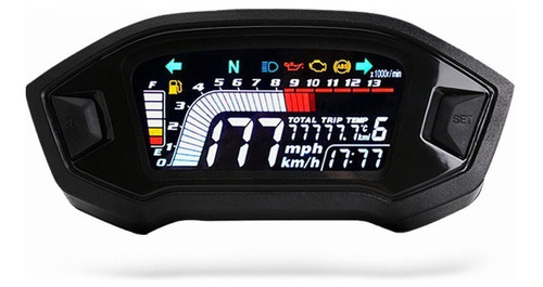 Velocímetro De Motocicleta Tacómetro Universal Lcd Digital