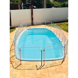 Cercado Para Piscina Proteção Cães Pet Cão Cachorro 6x90cm