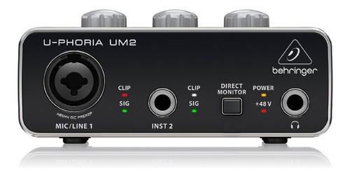 Interface De Audio Behringer U-phoria Um2   Prm