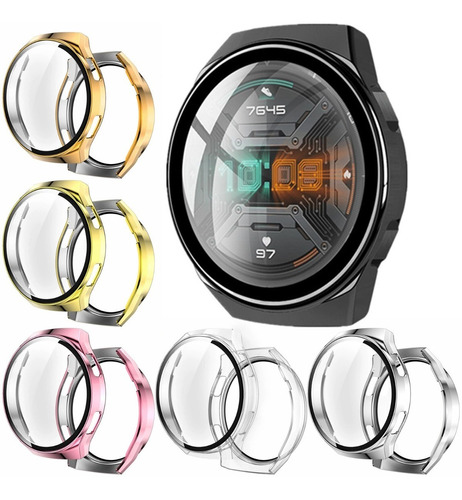 Case Con Cristal Templado 5d Premium Para Huawei Watch Gt 2e