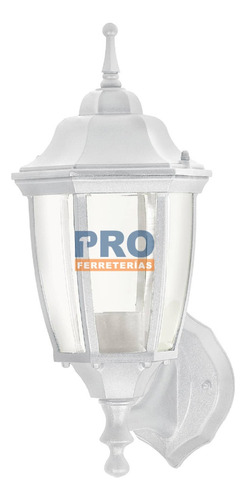 Arbotante Farol Soportado, Blanco, 1xe26, Volteck 47288