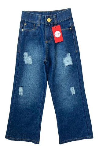 Calça Jeans Feminina Menina Infantil Juvenil 2 Ao 16